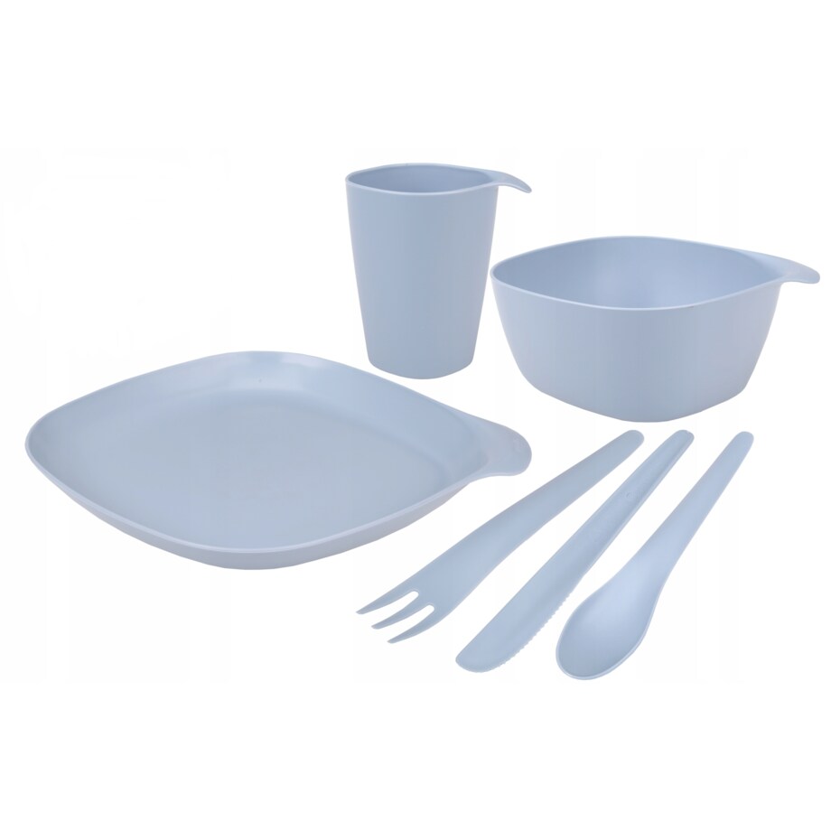 KOMPLET NA PIKNIK kemping grill naczynia dla 1osob