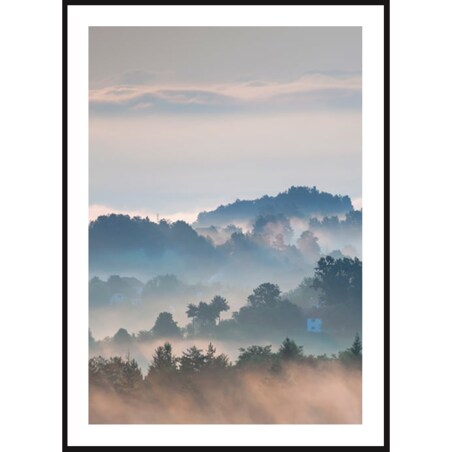 Poster Story, Plakat, Obraz - Skandynawski Las w Akwareli No1, wymiary 70 x 100 cm