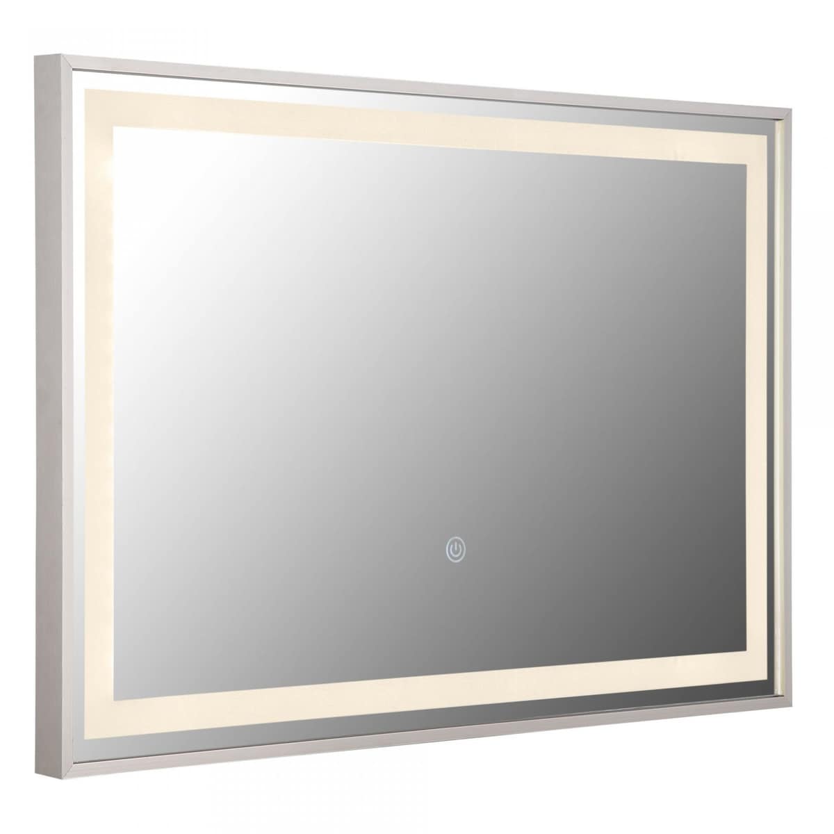 Lustro LED Globo RIVAS 60x40 cm z dotykowym włącznikiem i ściemniaczem, 10W, 2700-6500K, srebrne