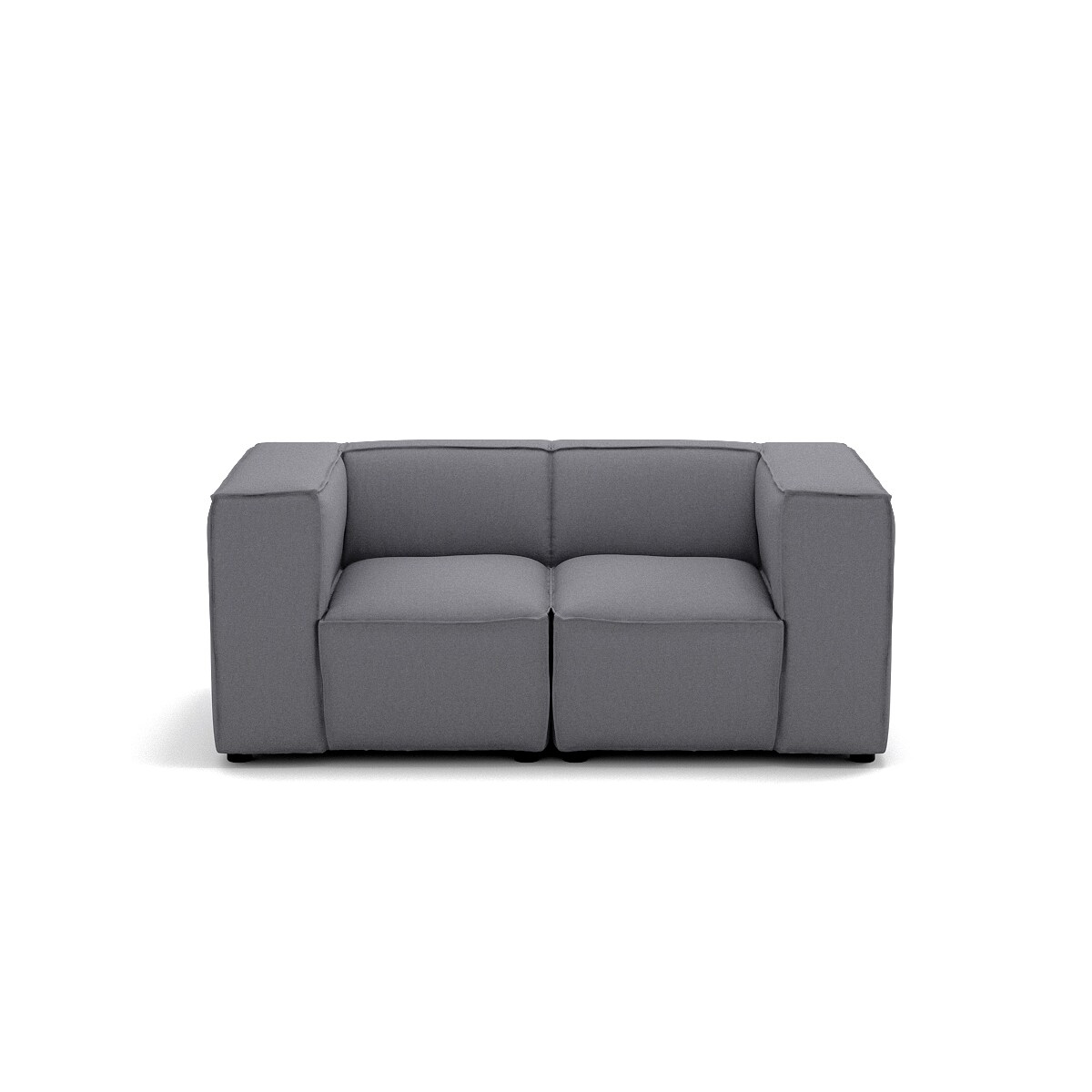 Sofa 2 osobowa Modularis - Szary Welur