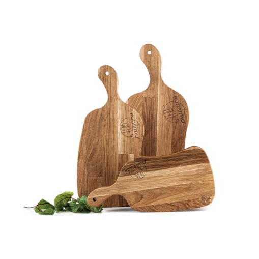 Konsimo LIVO Zestaw desek do krojenia (3szt.), drewno dębowe