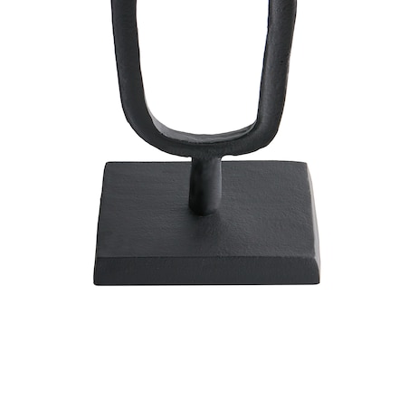 Zestaw 2 świeczników SIPANJE Metal 35/48 cm Czarny