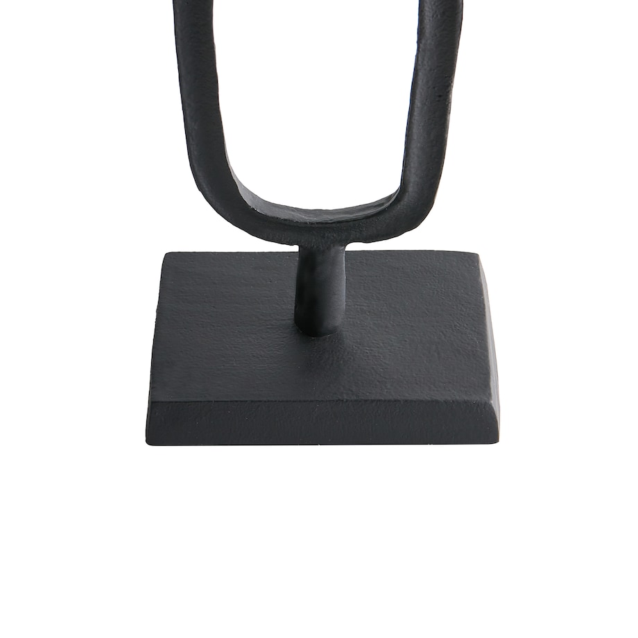 Zestaw 2 świeczników SIPANJE Metal 35/48 cm Czarny