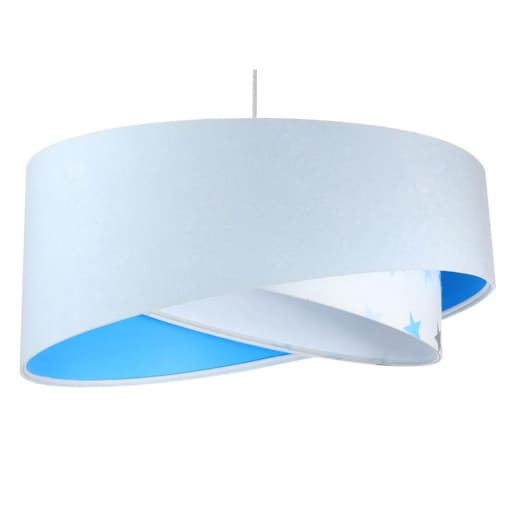 Lampa wisząca DREAMER biała/niebieska