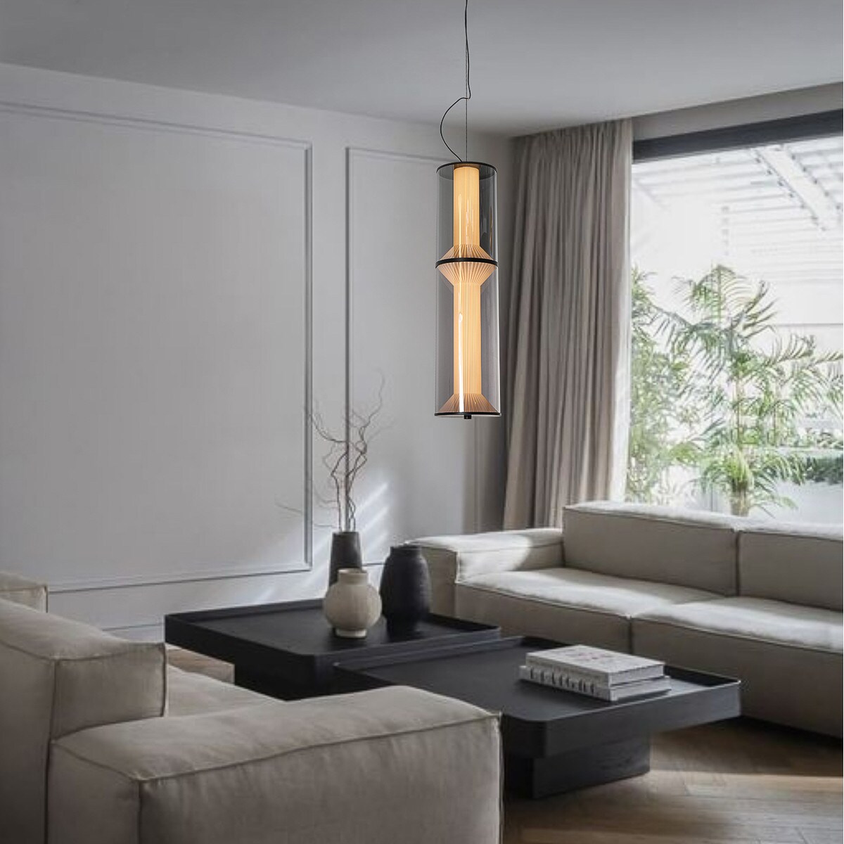 Lampa wisząca Light Prestige Aeris dymny LED CCT 3000K/4000K/6000K (regulowana) 1 szt.