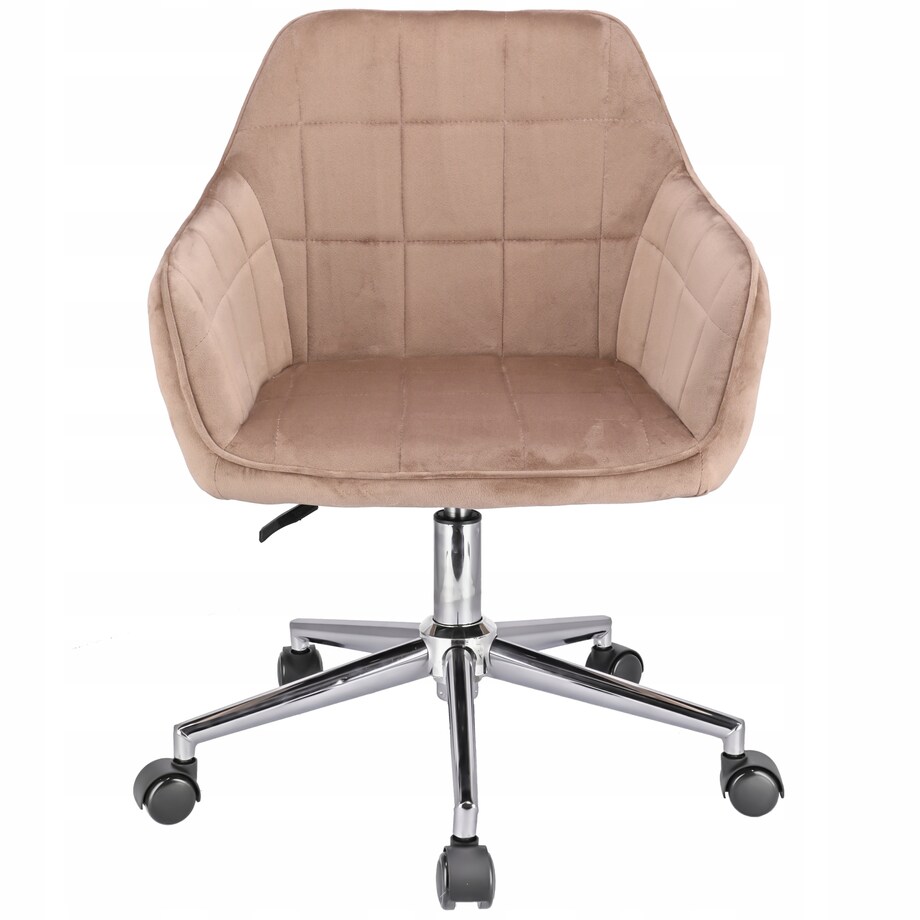 Fotel MILANO beżowy na srebrnej stopie