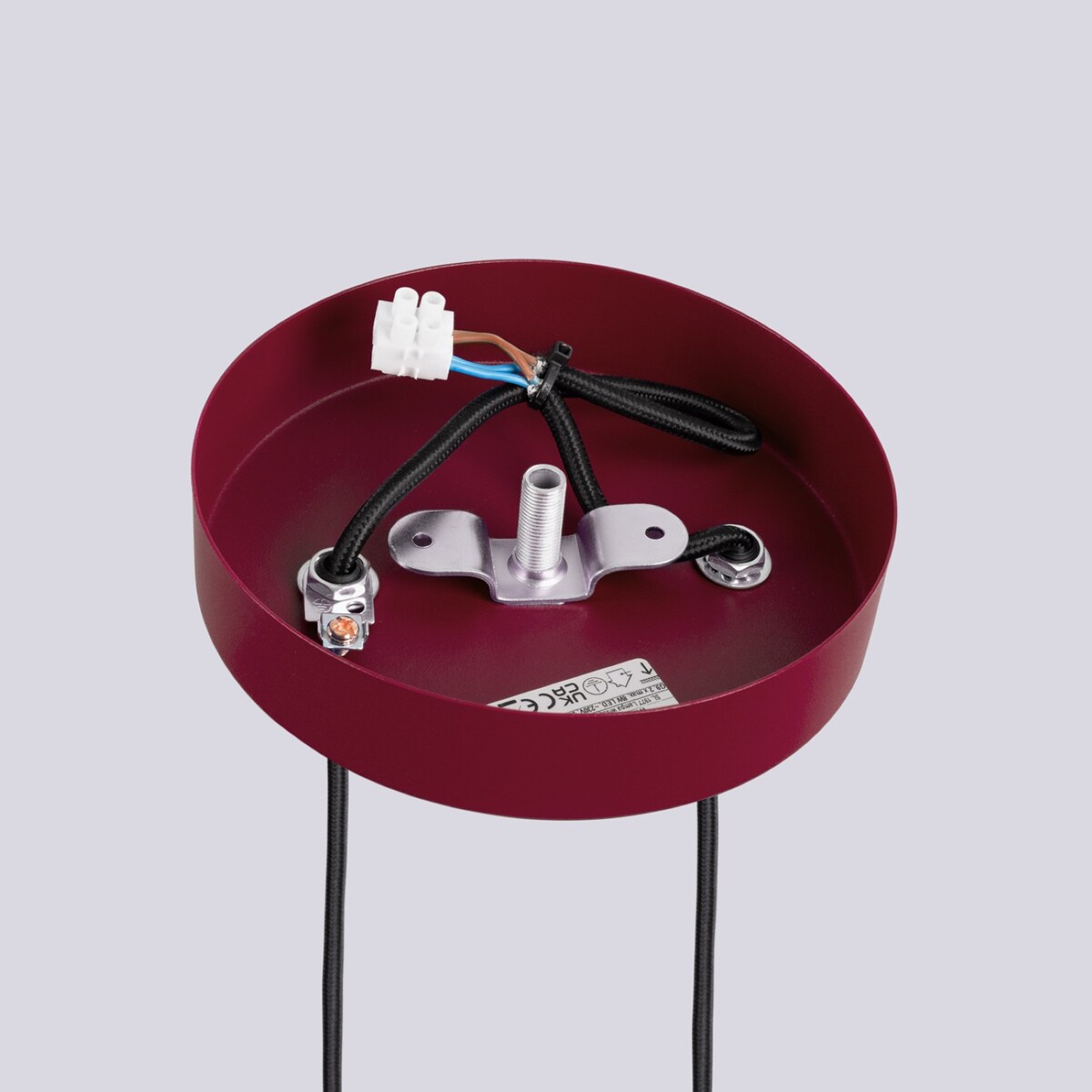 Lampa wisząca HALO 2P burgund