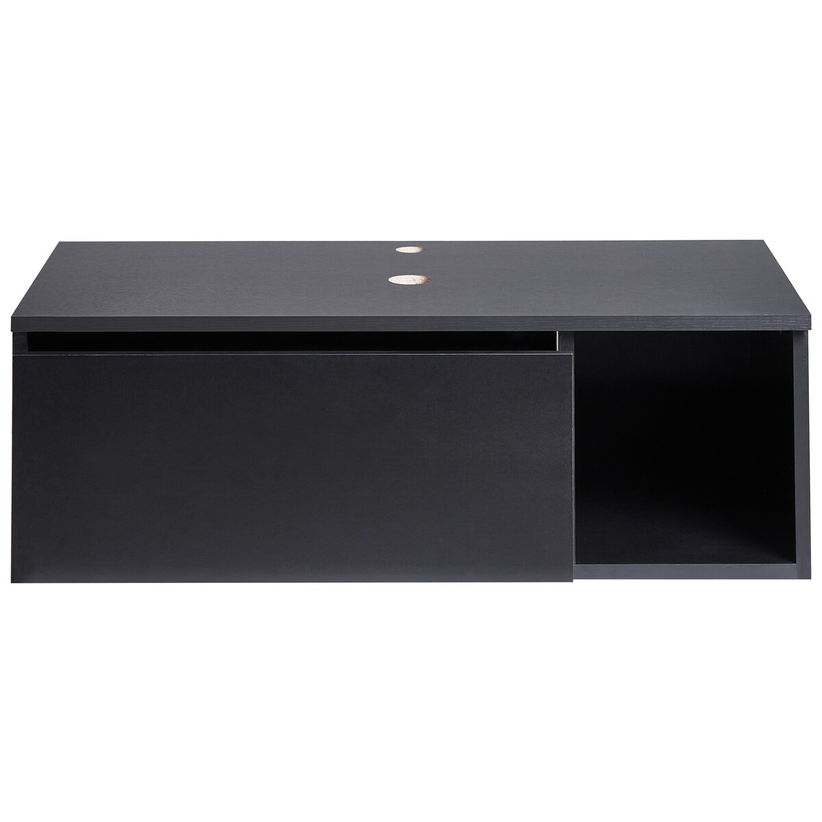 Szafka łazienkowa wisząca pod umywalkę RUPANCO 80 cm Czarny