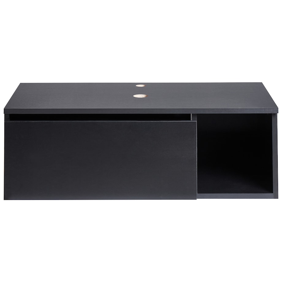 Szafka łazienkowa wisząca pod umywalkę RUPANCO 80 cm Czarny