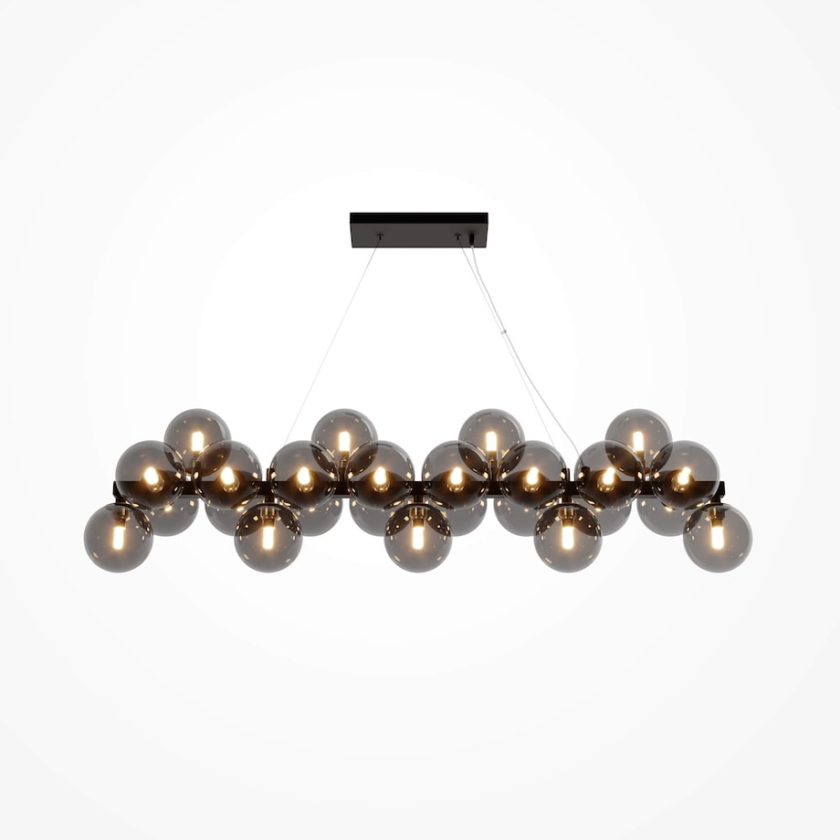 Lampa wisząca Dallas MOD547PL-25B molekuły bubbles przydymione