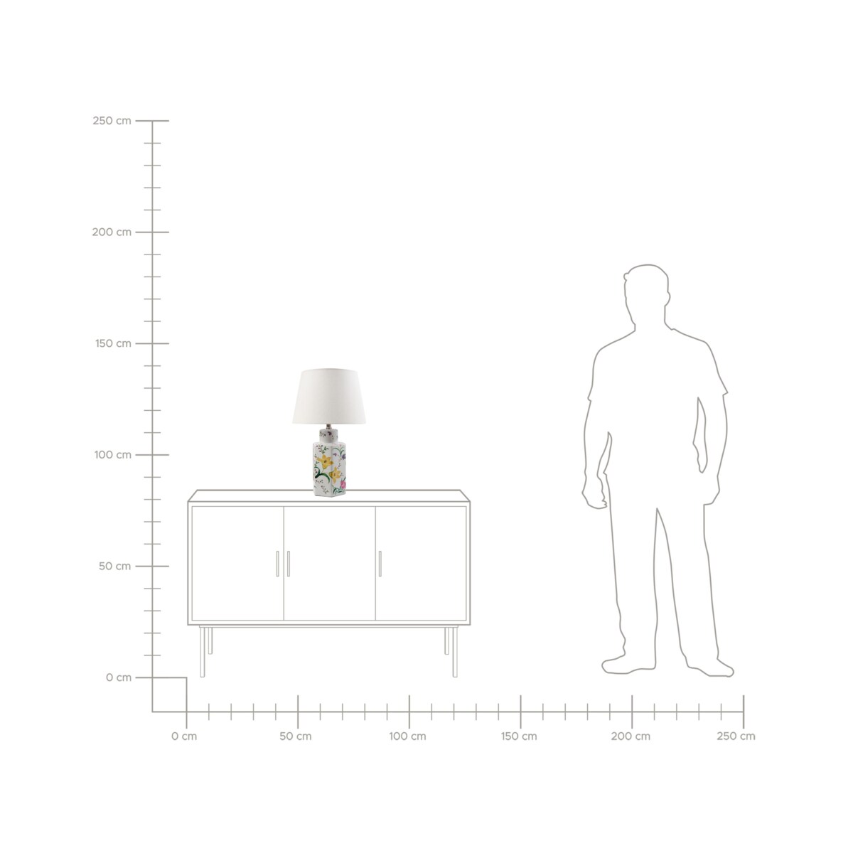 Lampa stołowa CAVADO Porcelana Biały