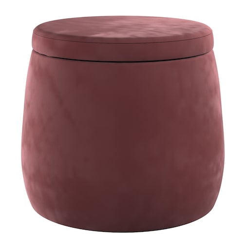 Puf Candy Jar, bordowy, ø40, wys. 40 cm, Posh Velvet