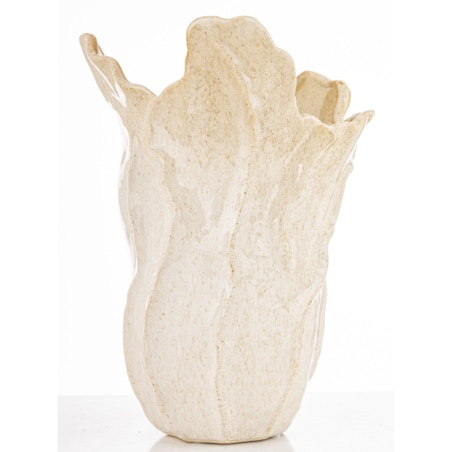 Wazon ceramiczny 28x23,5x21 cm VAZA-2 medium beżowy