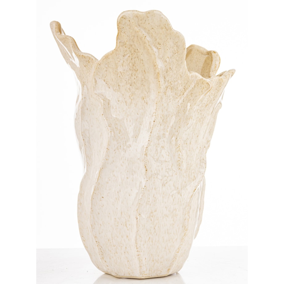 Wazon ceramiczny 28x23,5x21 cm VAZA-2 medium beżowy
