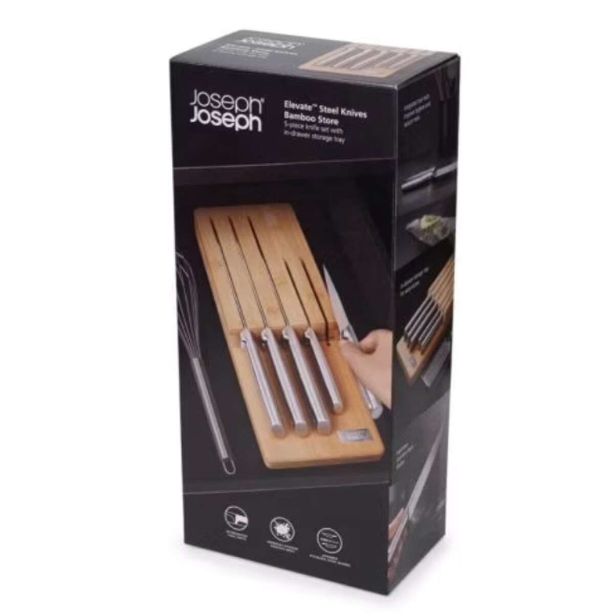 Zestaw noży Elevate w bloku poziomym, Joseph Joseph