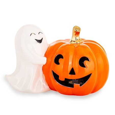 Figurka Duch z dynią LED 13x21x13 cm CASPER CON ZUCCA