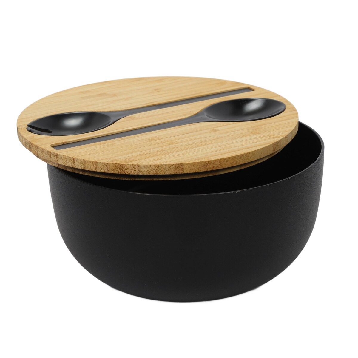 Miska na sałatkę ze sztućcami, 24 x 13 cm