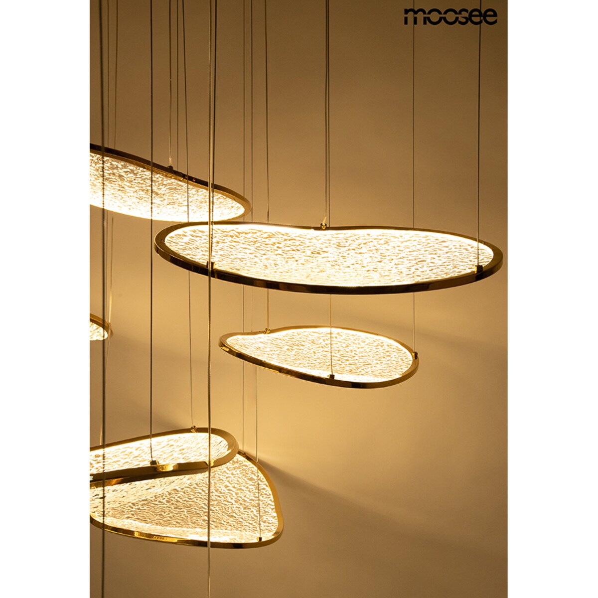 MOOSEE lampa wisząca MEDUSA LED złota