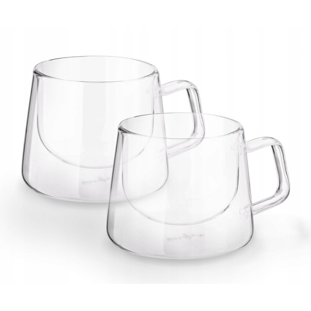 SZKLANKI Z PODWÓJNE ŚCIANKI 2x 300 ml na cappucino herbatę prezent mamy box