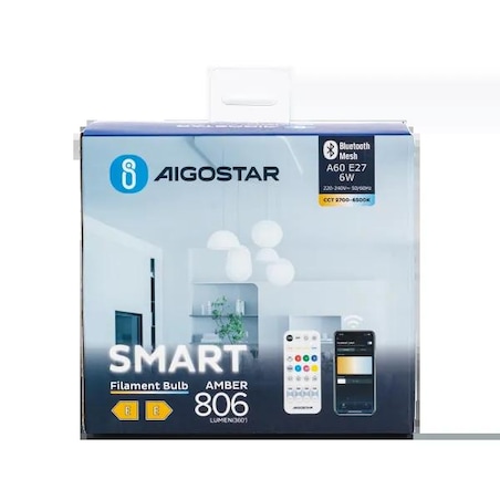 inteligentna żarówka bluetooth mesh a60 6w cct 2 szt. ,z pilotem