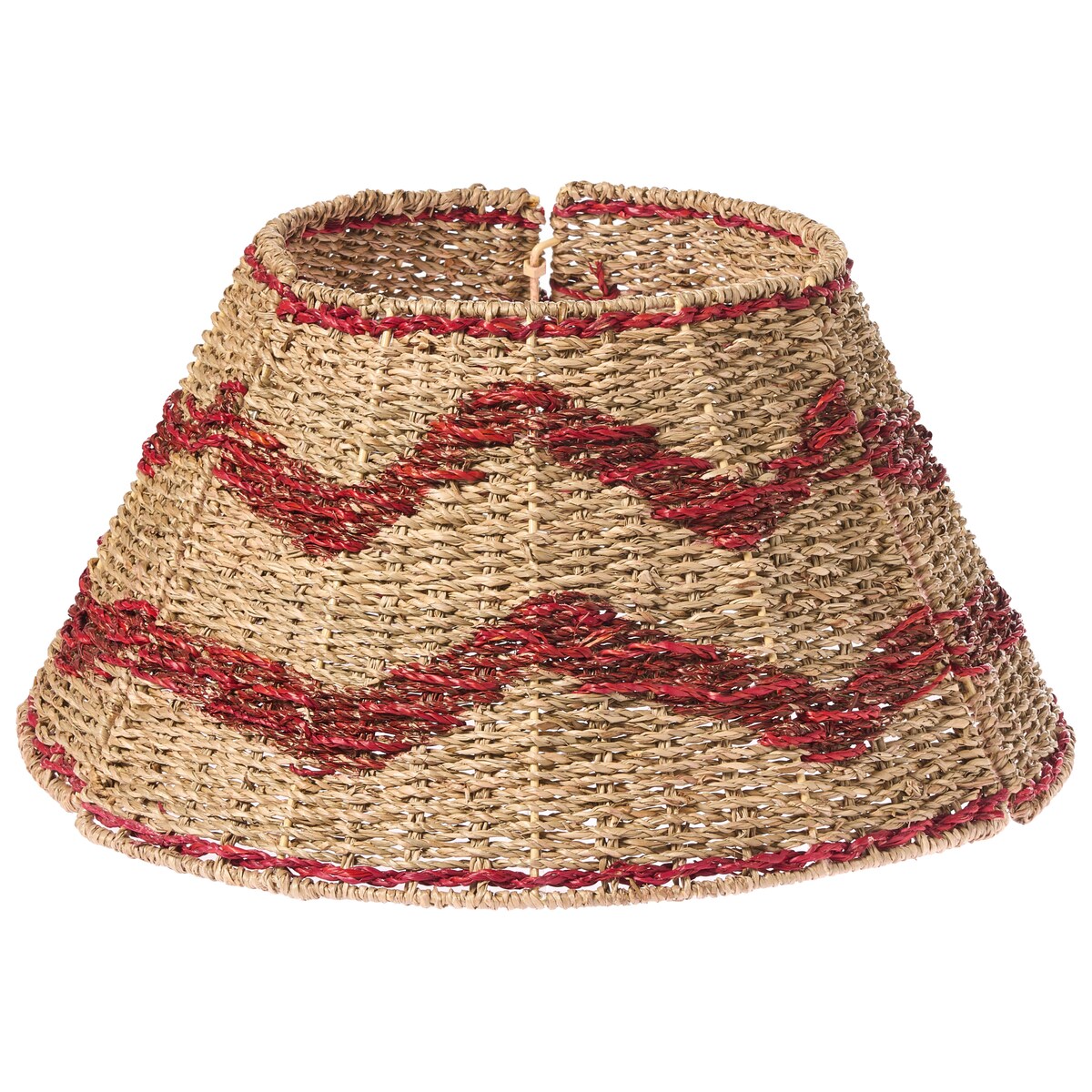 Osłonka pod choinkę HIVER Trawa morska Czerwony 43 cm