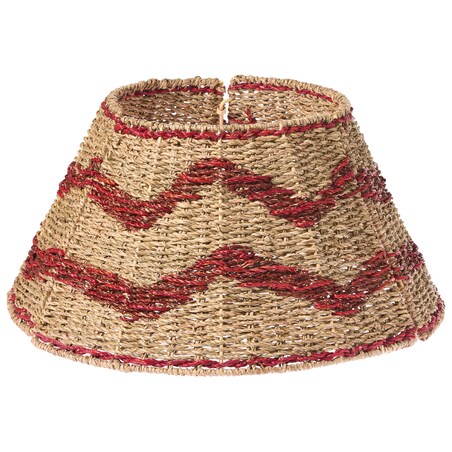 Osłonka pod choinkę HIVER Trawa morska Czerwony 43 cm