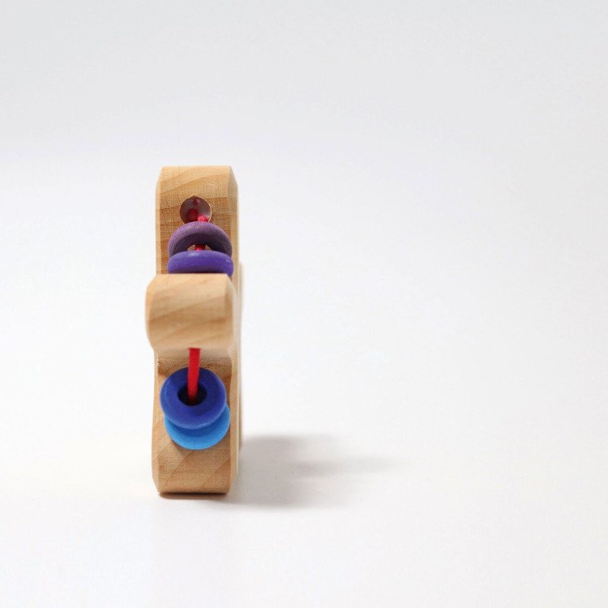 Grzechotka Gwiazdka dla niemowlaka drewniana kolorowa 0+ Grimm's