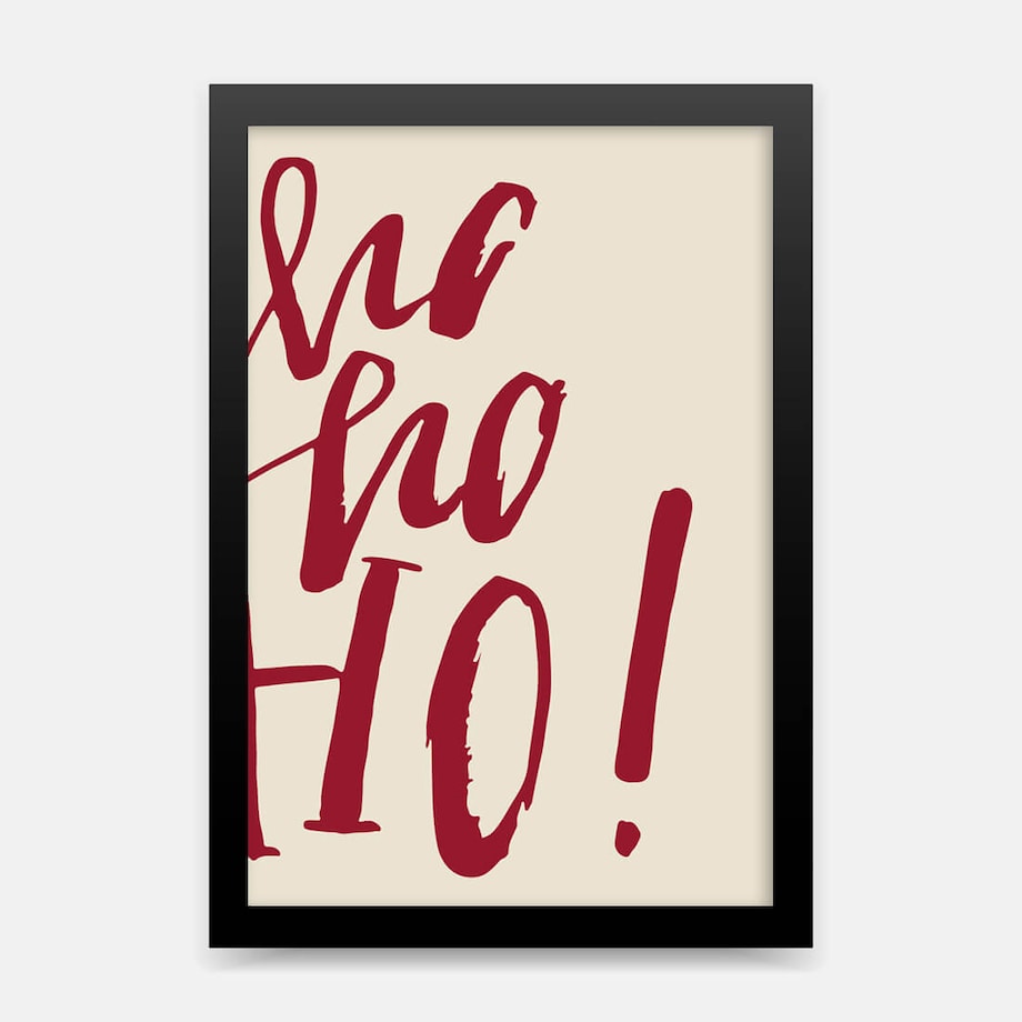 Plakat dla dzieci HoHoHo 20x30