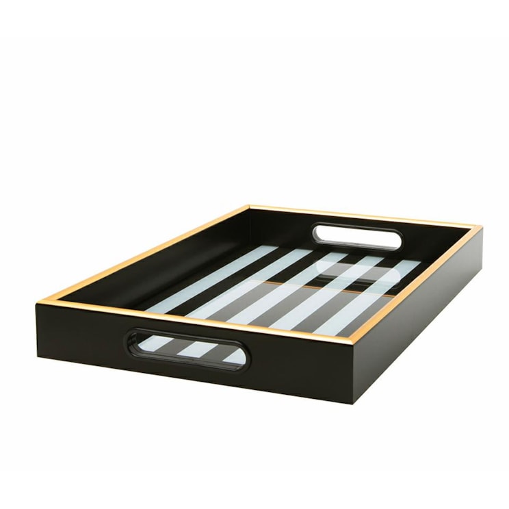 Taca dekoracyjna SHP GRAND biało-czarna