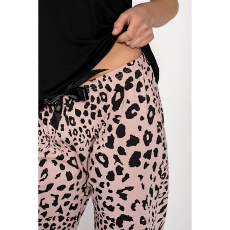 Piżama Cathy Black-Pink, M