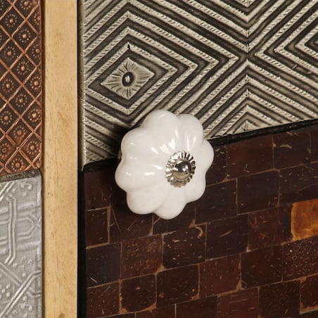 vidaXL Szafka, 120x30x75 cm, lite drewno mango