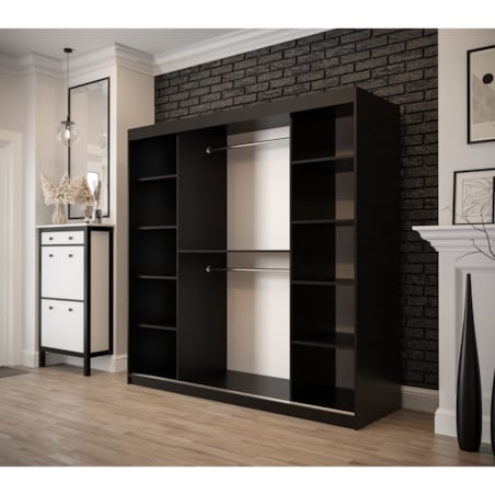 Szafa przesuwna OLDSTYLE T2 200 Czarny / Old Style