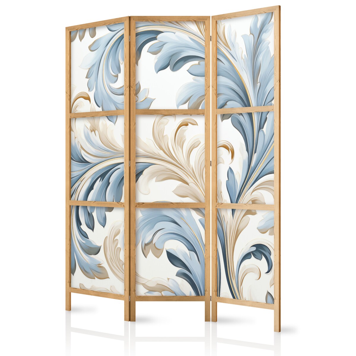 Parawan Japoński 3-panelowy Barokowe Ornamenty 135x172cm