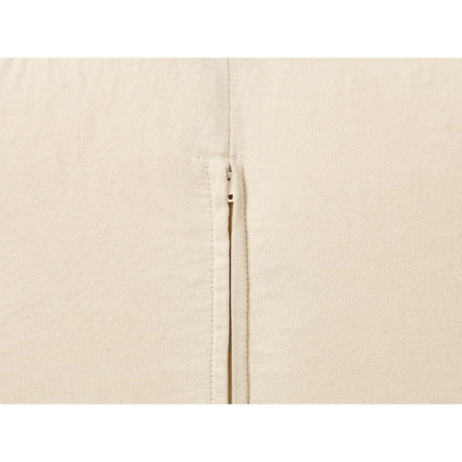 Puf bawełniany 45 x 45 x 45 cm beżowy MULTAN