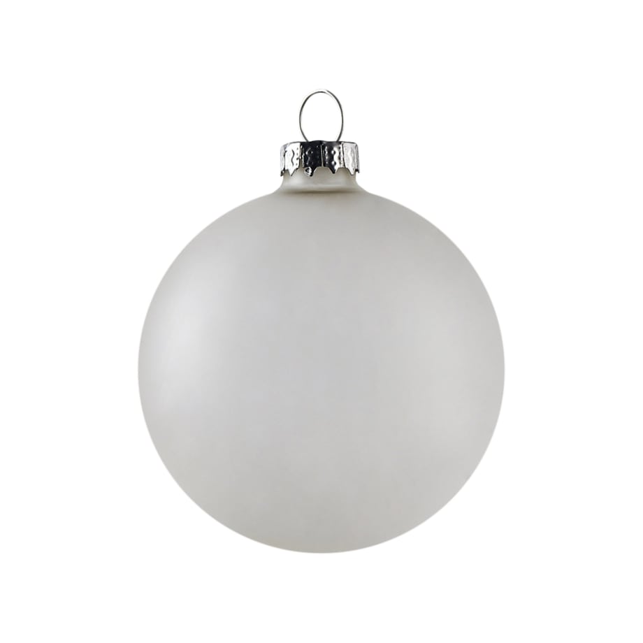 Zestaw 35 bombek FROSTFALL Szkło Szary