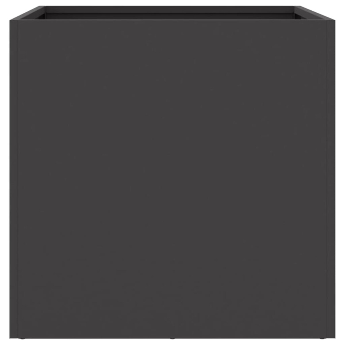 vidaXL Donica, czarna, 49x47x46 cm, stal