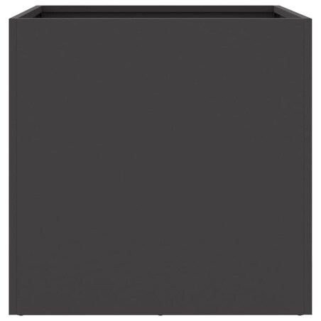 vidaXL Donica, czarna, 49x47x46 cm, stal