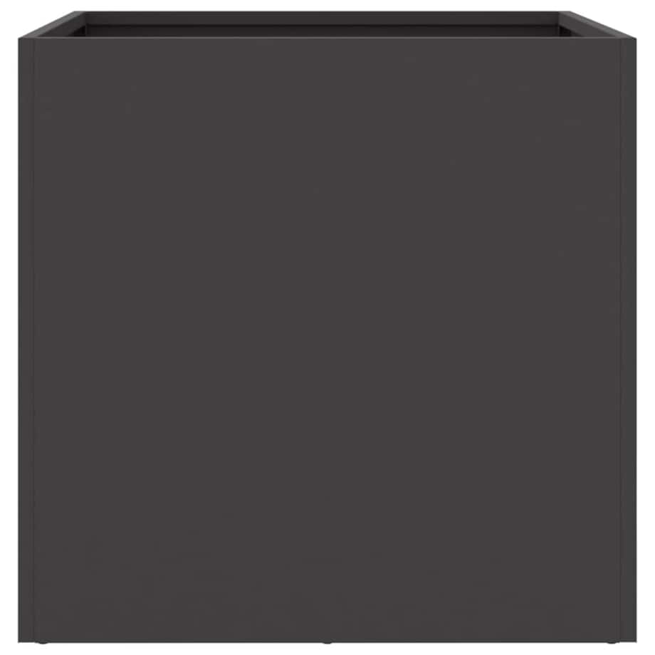 vidaXL Donica, czarna, 49x47x46 cm, stal