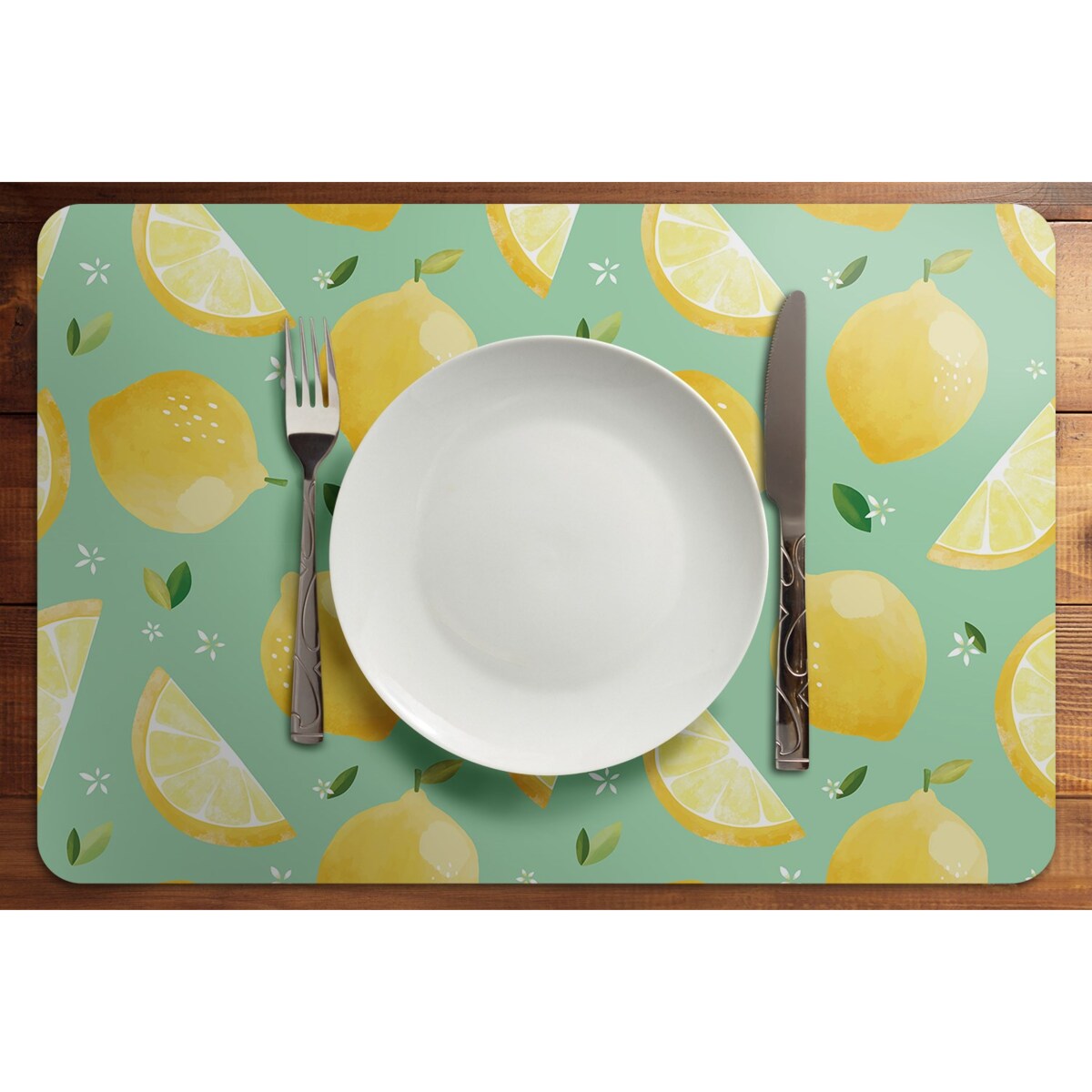 Komplet mat pod talerz Cytrynki, 6 szt. 45x30cm