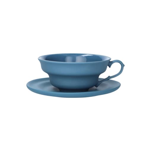 Filiżanka M 250 ml ze spodkiem niebieska CD24