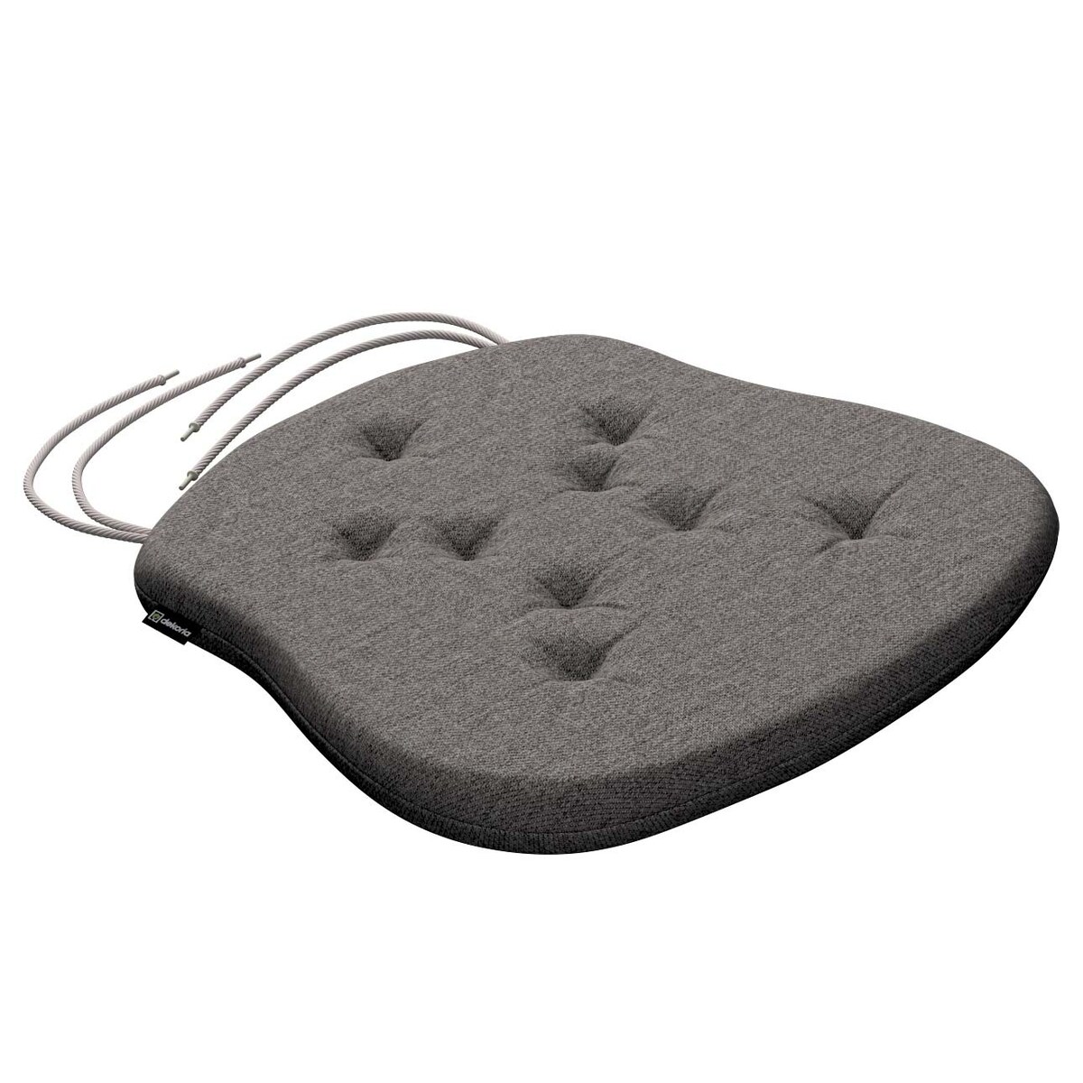 Poduszka na krzesło Filip, grafit, 41 x 38 x 3,5 cm, Edinburgh