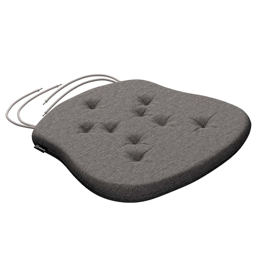 Poduszka na krzesło Filip, grafit, 41 x 38 x 3,5 cm, Edinburgh