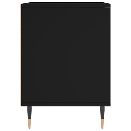 vidaXL Szafka nocna, czarny, 40x35x50 cm, materiał drewnopochodny