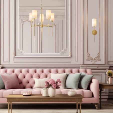 Lampa ścienna DARLING złota 53 cm