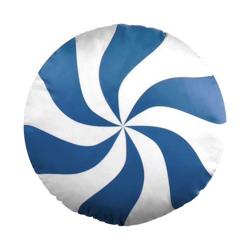 Poduszka XMAS wzór XM20 | Niebieski cukierek