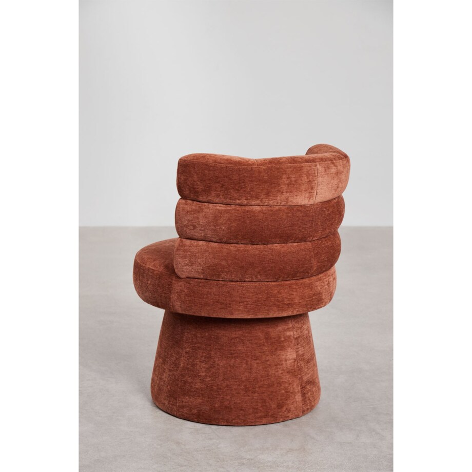 Krzesło obrotowe, do jadalni Protea miedziane