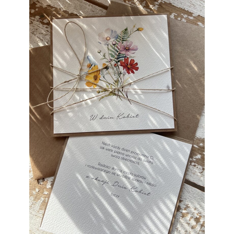 Wyjątkowa kartka - prezent dla kobiety na dzień kobiet