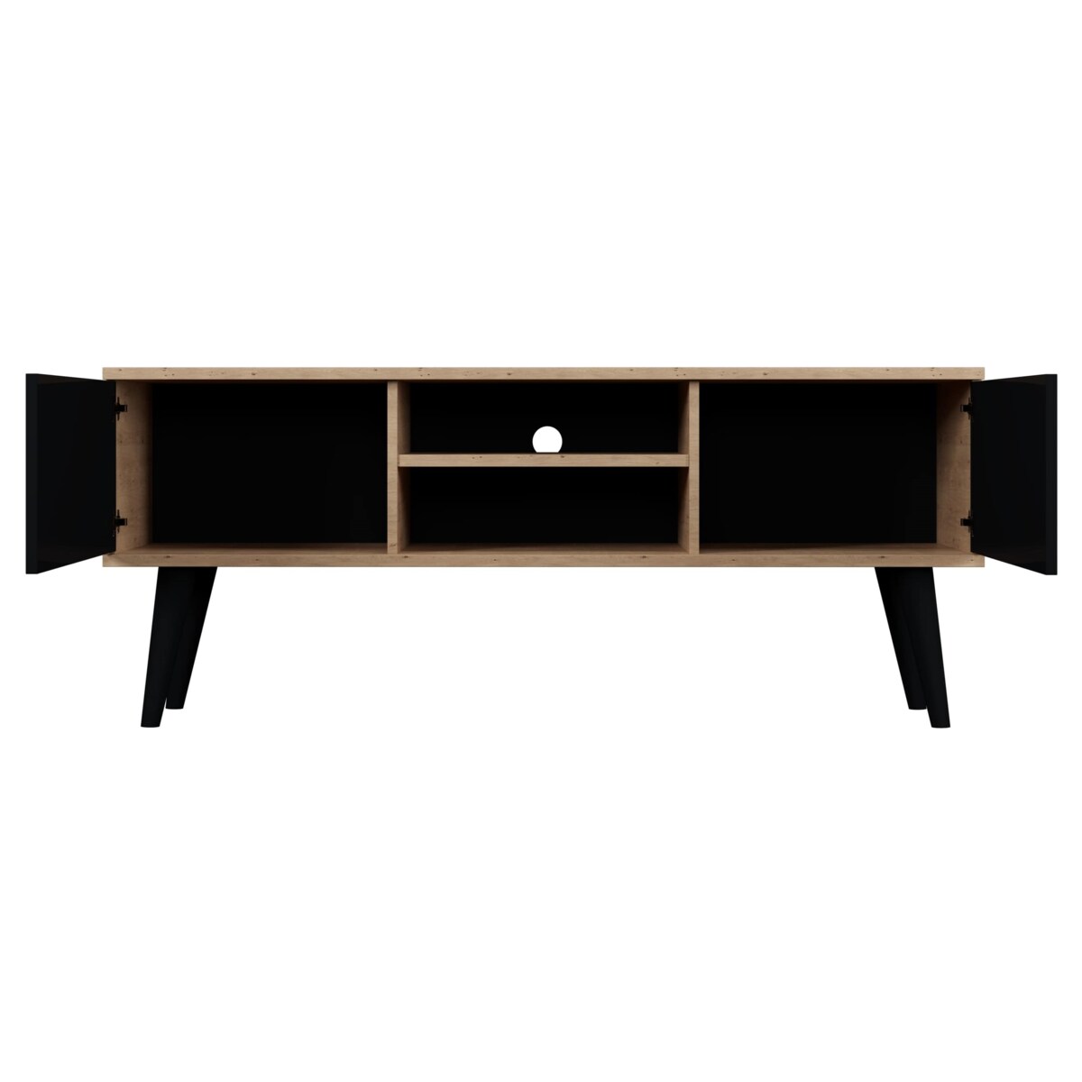 Szafka RTV Toronto 120 dąb artisan & czarny