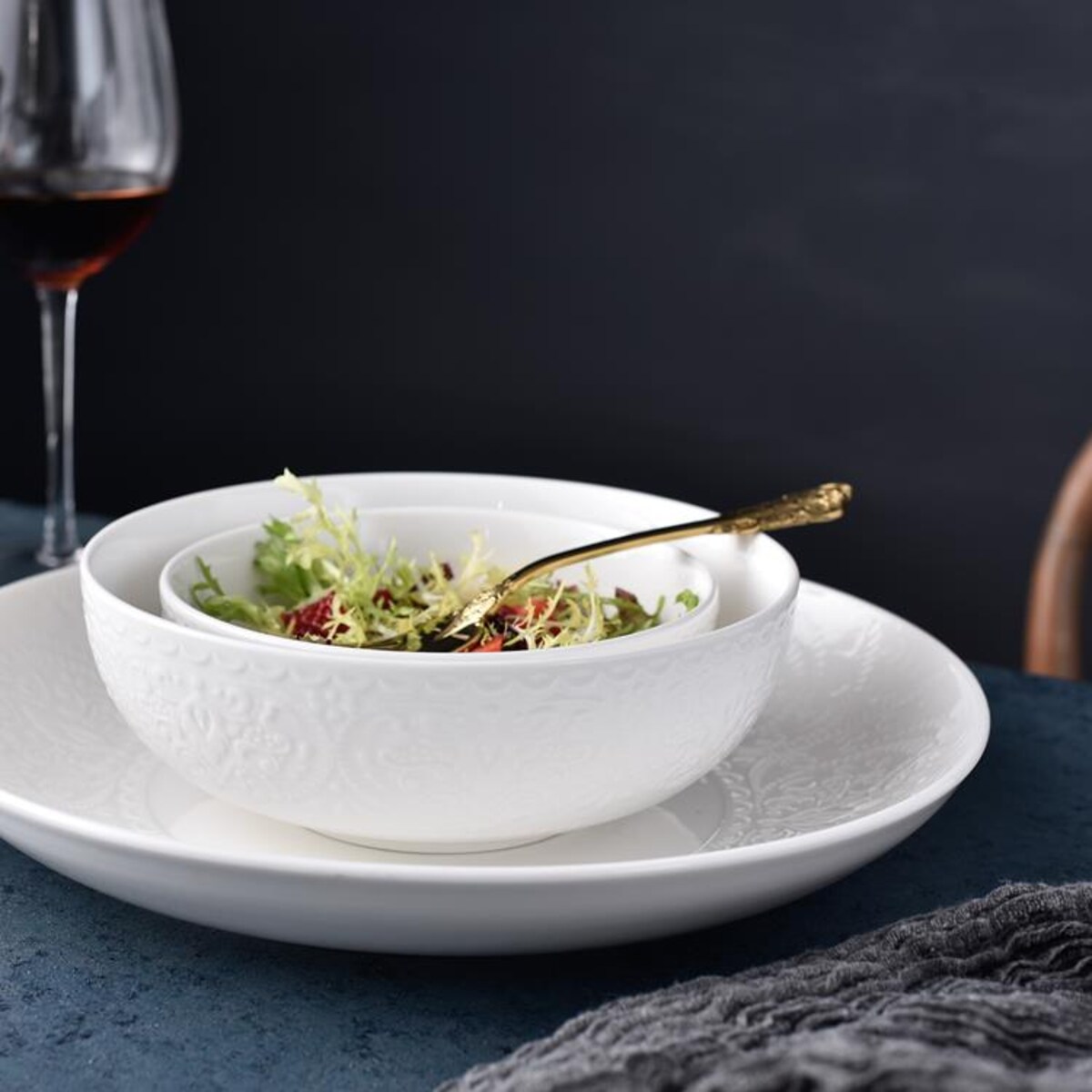 VILLA ITALIA Serwis obiadowy porcelanowy na 6 osób GLORIETTA