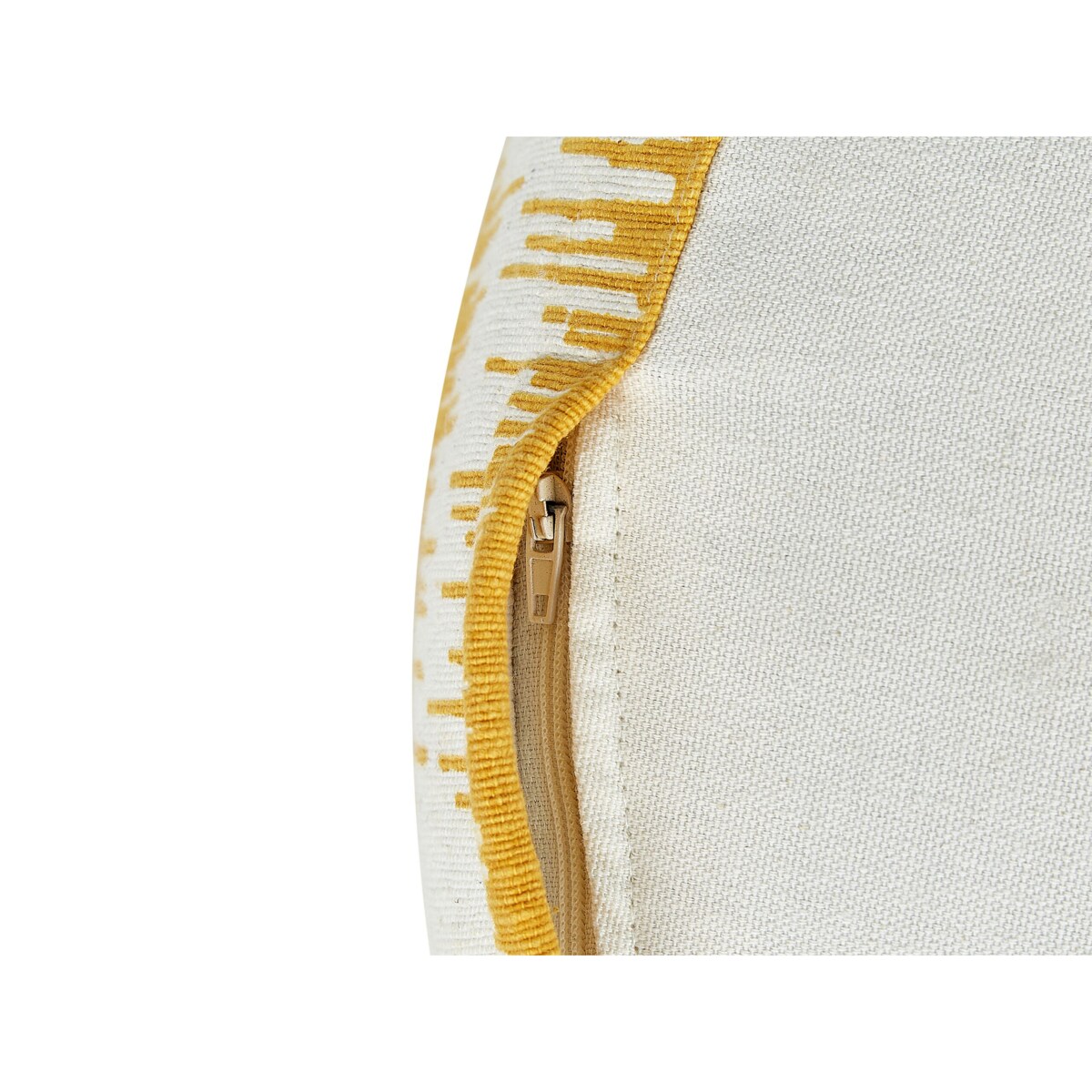 Puf 50 x 30 cm biało-żółty KAWAI